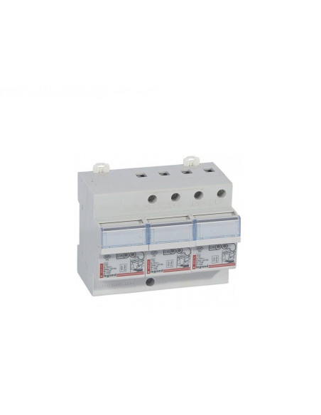 Parafoudre pour protection tableau de distribution avec protection intégrée type2 Imax 12kA/pôle 3P+N 2 modules LEGRAND 003973