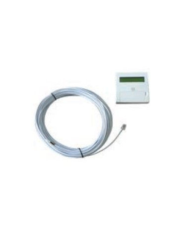 COMMANDE LCD FILAIRE DEPORTEE POUR ULTIMO PROGRAMMABLE 2 CABLES RJ 11 DE 15 M NATHER 502477