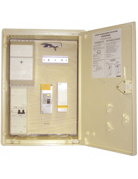 COFFRET DE BRANCHEMENT PROVISOIRE TRIPHASE 30/60A  MICHAUD P493