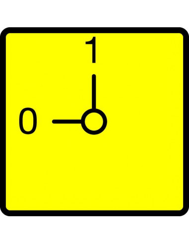 Plastron arrêt d'urgence jaune pour P3 000031475 EATON FS908GE-P3