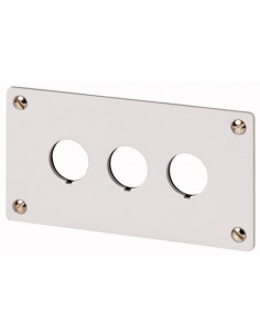 Plastron d'encastrement 3 emplacements de montage EATON M22-E3