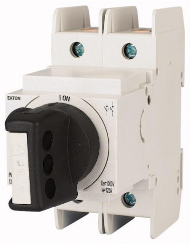 Interrupteur sectionneur PV 2P avec manette rotative 125A 000179270 EATON PV-DIS-10-125/2-ROT