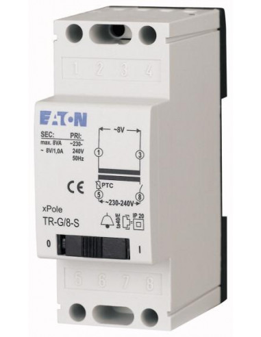 Transformateur 230V 12/24V 2/1A 3PE 000272484 EATON TR-G2/24
