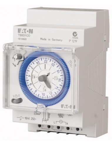 Inter horaire modulaire 24 heures segments 3 TLE 000167391 EATON TSSD1CO