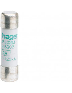 Cartouche fusible industrielle 10x38 aM 0.5A HAGER LF300M
