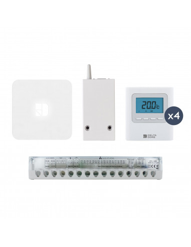 Pack de programmation et régulation 4 zones Pack Delta 8000 Connecté DELTA DORE 6053069