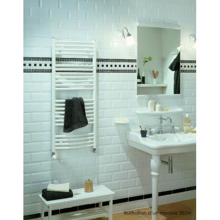 Radiateur sèche-serviettes Palma Spa eau chaude 393 W H 746 L 496 mm racc. S039 Blanc ACOVA CL-080-050