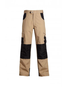 PANTALON ADAM BEIGE/NOIR T.38 FRANCE TEXTILE PRODUCTION 1204/38BEI