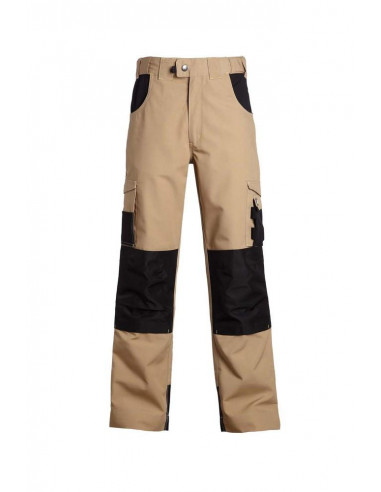 PANTALON ADAM BEIGE/NOIR T.38 FRANCE TEXTILE PRODUCTION 1204/38BEI