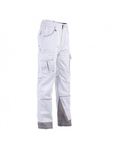 PANTALON ANTRAS BLANC/GR T.52 FRANCE TEXTILE PRODUCTION 1443/52BLA
