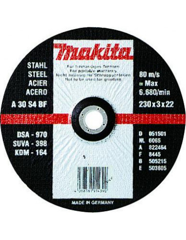 MEULE TMET 230X2.5 A30R 2G MAKITA A-85335