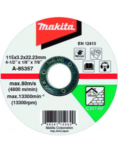 DISQUE TRONC TMAT 125X3 C30T 2G MAKITA A-85363 2