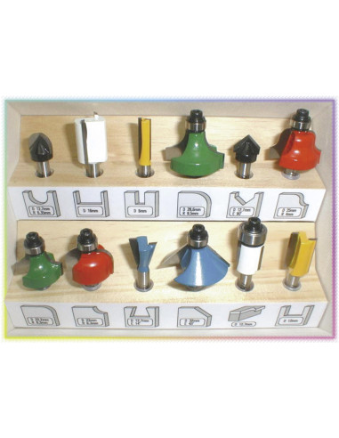 FRAISES 6MM (12PCS/SET) MAKITA A-87921