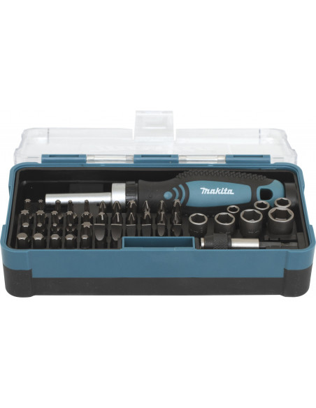 Coffret Tournevis à cliquet avec 46 Accessoires MAKITA B-36170