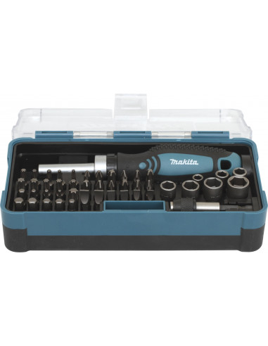 Coffret Tournevis à cliquet avec 46 Accessoires MAKITA B-36170