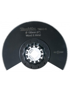 Lame segment BIM à moyeu déporté Bois et Métal TMA046 STARLOCK 100mm MAKITA B-64808