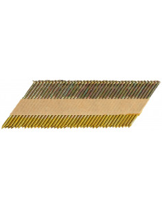3000 Clous 34° tête D crantés galvanisés en bandes collées pour cloueurs pneumatiques et à gaz MAKITA P-77089 2