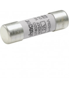 Cartouche fusible industrielle 14x51 gG 2A HAGER LF402G