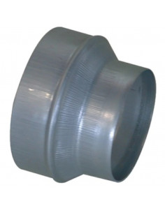 RCC galvanisé 125/100 mm réduction conique concentrique emboutie ALDES 11093501