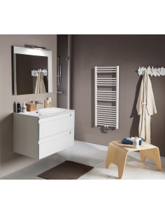 Radiateur sèche-serviettes 2012 étroit eau chaude racc. double 0516W blanc ATLANTIC 833953 2