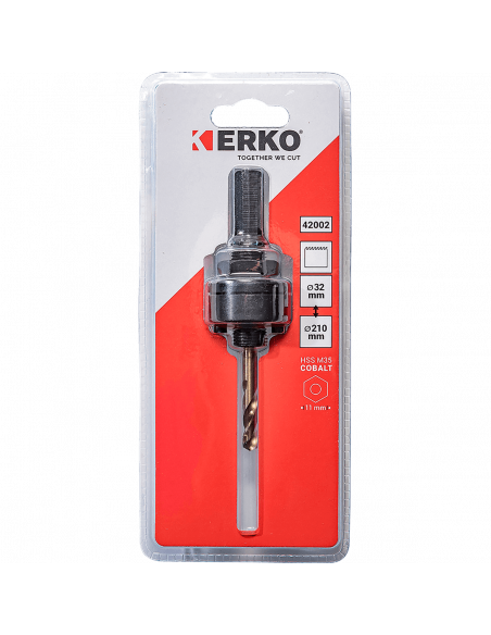ARBRE POUR TREPAN 32 A 210MM ERKO 42002
