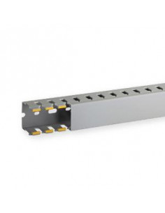 Goulotte de câblage au pas de 20 T1-N 40x40 grise IBOCO B02565