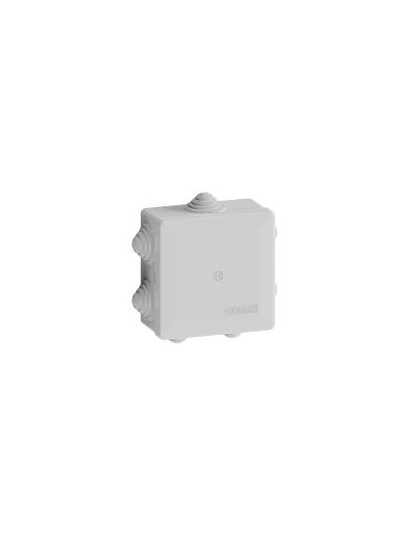 Boîte de dérivation étanche Pico 80x80 Prof. 40 grise à tétines IP55 960°C IBOCO B05533