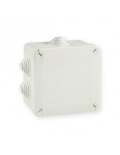 Boîte de dérivation étanche Pico 100x100 Prof. 50 grise à tétines IP55 960°C IBOCO B05534 2