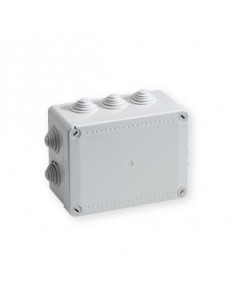 Boîte de dérivation étanche Pico 150x110 Prof. 70 grise à tétines IP55 960°C IBOCO B05536