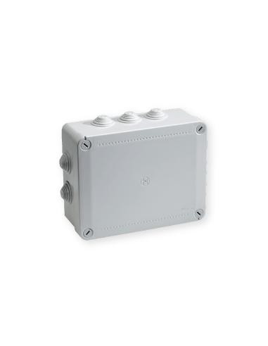 Boîte de dérivation étanche Pico 240x190 Prof. 90 grise à tétines IP55 960°C IBOCO B05538