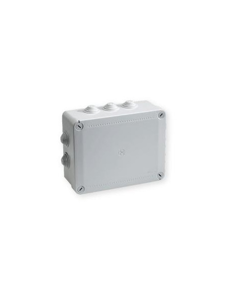 Boîte de dérivation étanche Pico 240x190 Prof. 90 grise à tétines IP55 960°C IBOCO B05538