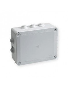 Boîte de dérivation étanche Pico 240x190 Prof. 90 grise à tétines IP55 960°C IBOCO B05538 2