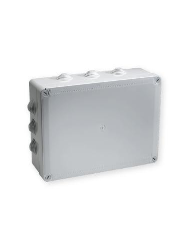 Boîte de dérivation étanche Pico 380x300 Prof. 120 grise à tétines IP55 960°C IBOCO B05540
