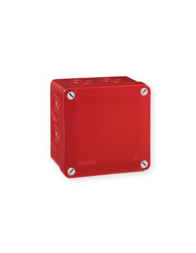 Boîte de dérivation étanche Pico 100x100 Prof. 50 rouge perforable IP56 960°C IBOCO B05631
