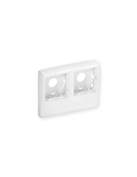 Boîtier double pour appareillage LegrandTM sur Optima TM 22x12,5 & 32x12,5 blanc IBOCO B08819