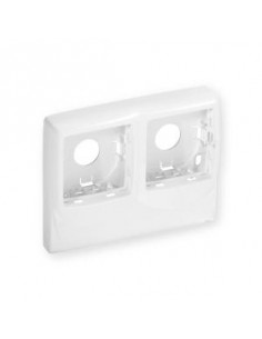 Boîtier double pour appareillage LegrandTM sur Optima TM 22x12,5 & 32x12,5 blanc IBOCO B08819 2