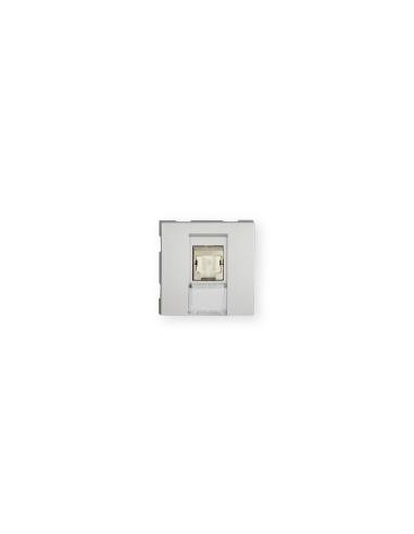 Prise TerCia RJ45 Catégorie 6a STP 2 modules alucolor IBOCO B45053