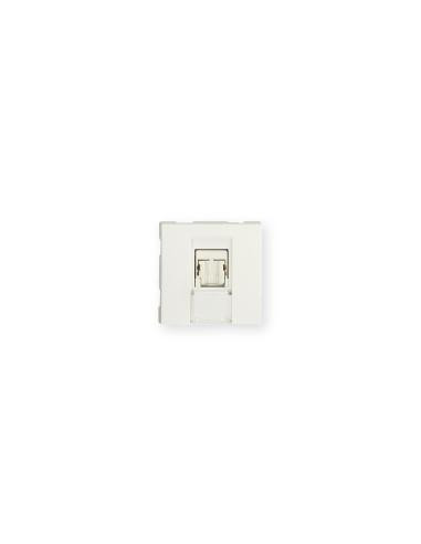 Prise TerCia RJ45 Catégorie 6 UTP 2 modules blanche IBOCO B45070
