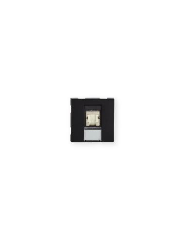 Prise TerCia RJ45 Catégorie 6 UTP 2 modules noire IBOCO B45072
