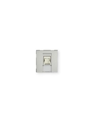 Prise TerCia RJ45 Catégorie 6 UTP 2 modules alucolor IBOCO B45073