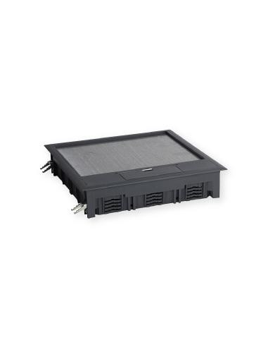 Boîte de sol TerCia BDS-C45 24 modules prof encastrement 80mm Dim 263x263mm Gris IBOCO B45418