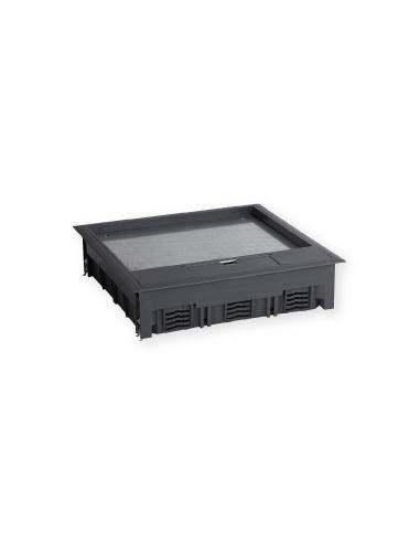 Boîte de sol TerCia BDS-C45 24 modules prof encastrement 87mm Dim 263x263mm Gris IBOCO B45448