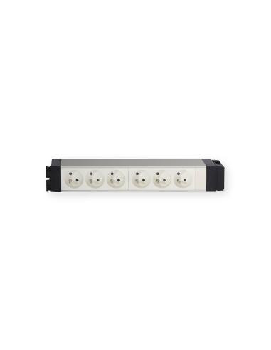 Nourrice équipée TerCia NRC-C45 6 prises 2P+T Alu Anodisé IBOCO B45623