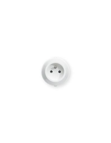 Prise Optima 2 pôles + terre blanche IBOCO B88100