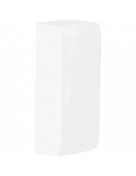 Embout pour moulure Ateha 12x50mm Blanc HAGER ATA125069016