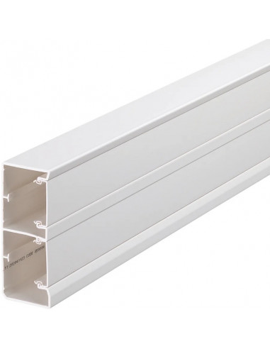 Goulotte appareillable queraz enclipsage direct h 134 x p 56mm L200mm PVC Pure HAGER GBD5013109016