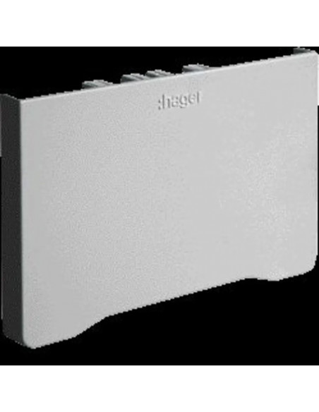 Embout pour goulotte d'installation GBD 50x85mm PVC couleur Alu HAGER GBD500856ALU