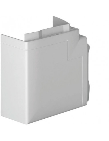 Angle plat et dérivation queraz enclipsage direct pour BD50100 RAL 9016 Pure HAGER GBD5010059016