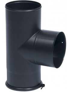 Té à tampon noir mat 153 TOLERIE EMAILLERIE NANTAISE 346406