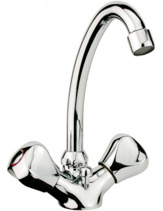 Mélangeur DOMAO 50 lavabo avec vidage PAINI SPA AD51